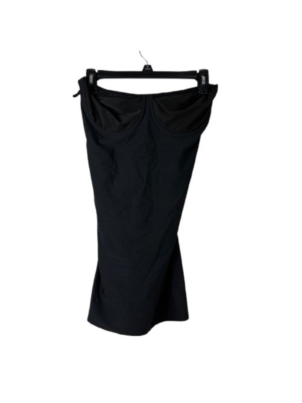 Naomi Nicole Firm Shapewear Strapless Bra Slip Black 36D FirmControl